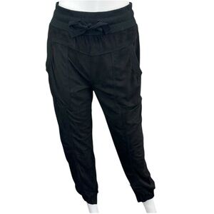 Marrakech Black Vegan Suede Joggers Size XS